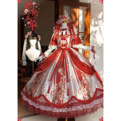 Elpress Zhuozhuo Qihua Bridal One Piece(Reservation/3 Colours/Full Payment Without Shipping)